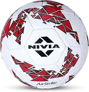 Nivia Football League, As Per Basic Standard, Training Ball, 32 Panels, Durable Rubber Cover Molded with Smooth Surface Mat, Butyl Threadwounded Bladder, to Play On Hard Ground
