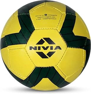 Nivia Kross World Football, Training Ball, 32 Panels, Durable Rubber Cover Hand-Stitched, Latex Bladder, As Per AIFF Standards, to Play On Both Natural and Artificial Grass