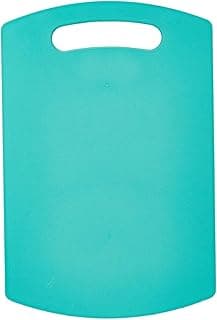 Premium Plastic Cutting Board for Kitchen Chopping and Slicing Vegetables Fruits Meat Utility Food Prep Board with Easy Clean Surface and Grip Design Turquoise Pack of 1