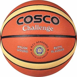 Cosco Leather Challenge Basket Ball (Orange, Size 7) - Basketball