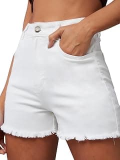 Dolce Crudo Women's High Rise Denim Shorts – Relaxed Fit