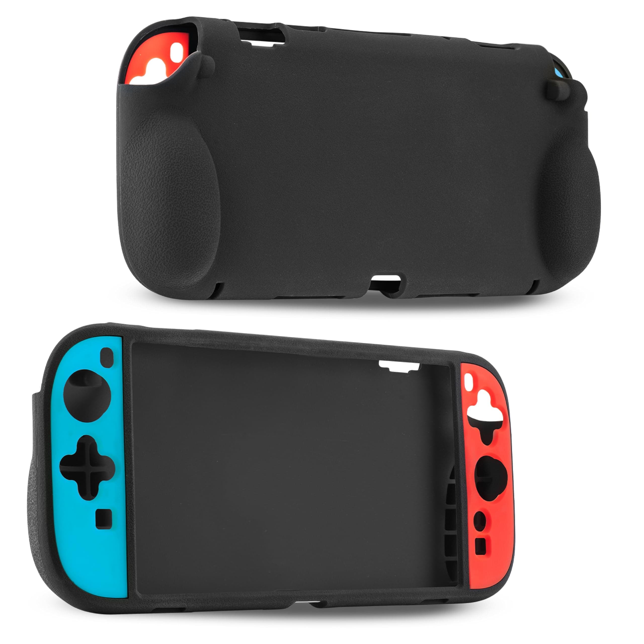 NiTHO Dual-Color Silicone Case for Switch 2, Anti-Slip Soft Grip Protective Cover with Shock-Absorbing Corners & Precise Cutout, Slim Fit Console Skin, Compatible with Nintendo Switch 2 Console