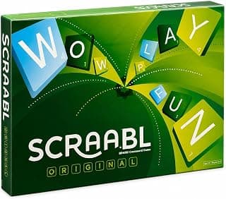 Scrable Classic Board Game | Word & Letters Game for Kids & Adults | Family Educational Vocabulary Game | Fun Learning Toy (Multicolour, Pack of 1)