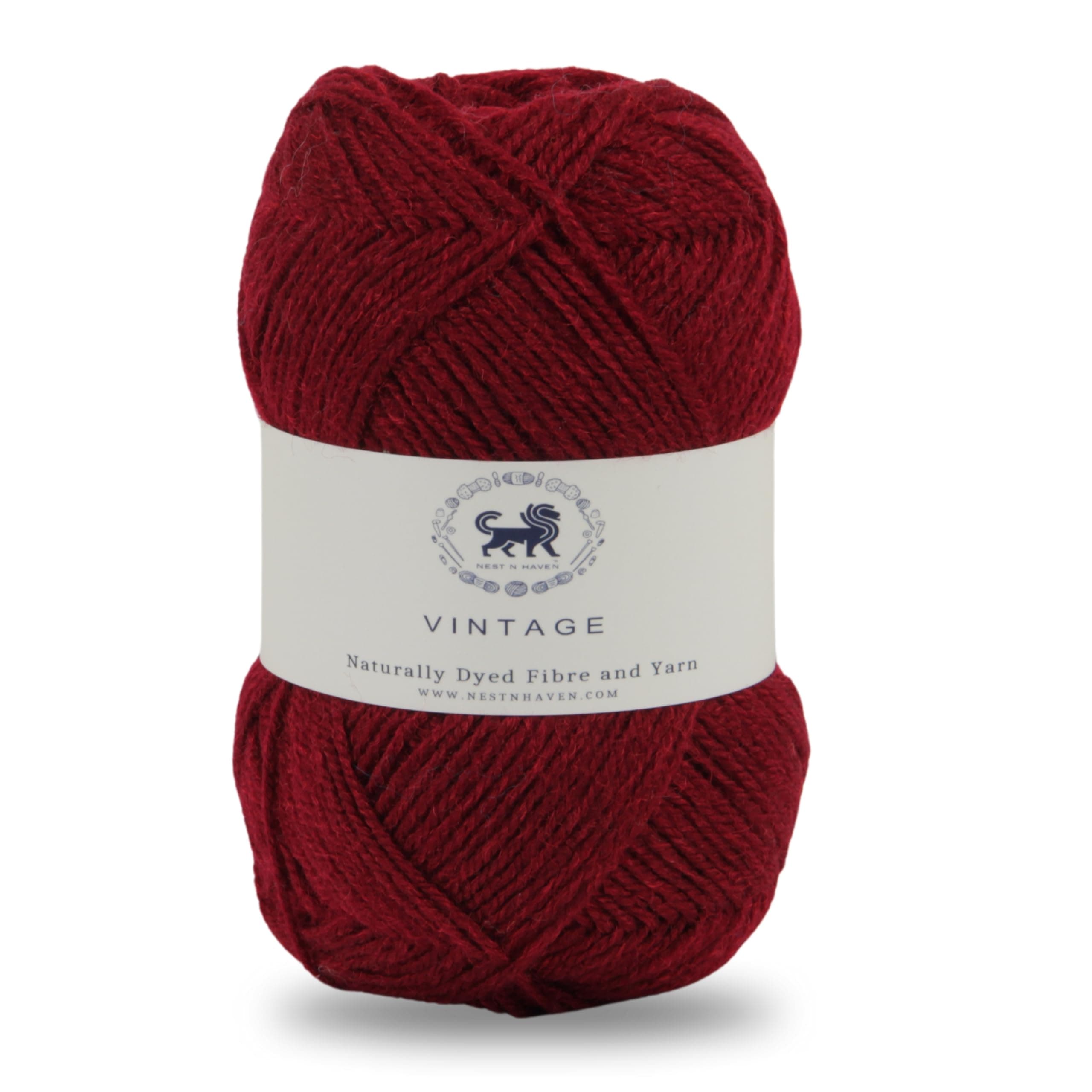 Nestnhaven Acrowools Vintage, Micro Soft, Hand Knitting and Crochet Yarn. Pack of 1 Ball - 100gms. Shade no - NNHV001 (Red Brown)
