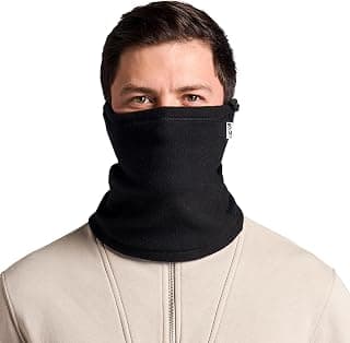 Boldfit Bandana For Men Bike Winter Neck Warmer Thermal Fleece For Women Soft Bandana Mens Accessories Warmer Wear Face Gaiter, Scarf -free Size Black