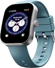 boAt Wave Sigma 3 Curv Smartwatch with 2.01” (5.33 cm) Immersive Curved Display, Metallic Finish, Functional Crown, BT Calling, Sleep, Stress, Heart Rate & SpO2 Monitoring, SOS, IP68 (Cyan Blue)