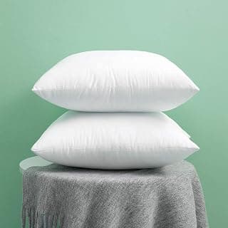 HFI UrbanArts Virgin Fiber Cushion Fillers - Pack of 2 Pcs | 16 x 16 Inches | White | Cushion, Cushions for Sofa, Cushion Pillow, Sofa Pillow, Cushions for Bed