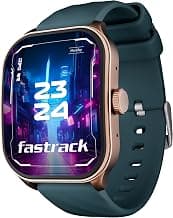 Fastrack FS1 Pro Smartwatch|1.96" Super AMOLED Arched Display with High Resolution of 410X502|Singlesync BT Calling|Nitrofast Charging|110+ Sports Modes|200+ Watchfaces, Teal