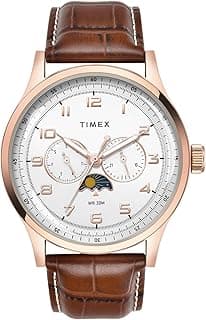 TIMEX Analog Watch for Men with Round Dial & Water Resistant Man's Wrist Watches