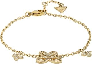 GUESS Lily Gold-Plated Stainless Steel Bracelet For Women | Durable | Tarnish-Resistant & Gift-Ready | Size Large