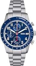 Fossil Sport Tourer Silver Quartz Stainless Steel Watch FS6047