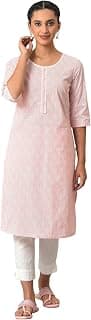 Aurelia Pink Printed Cotton Kurta