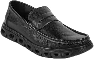 Metro Men's Black Formal Slip On