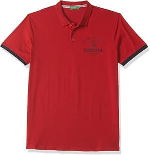 United Colors of Benetton Men's Solid Regular Fit Polo Shirt