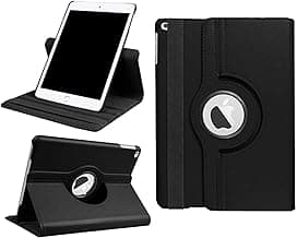 Synthetic Leather Flip Cover for iPad 9.7" inch 2018/2017 5th/6th Generation (Black)