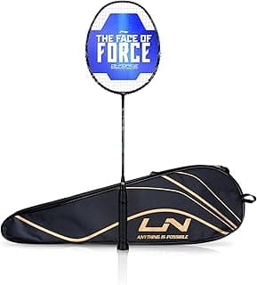 Li-Ning G-Force 3800 II Superlite Strung Badminton Racket with Full Cover | 5U | Maximum Tension ≤ 30 Lbs