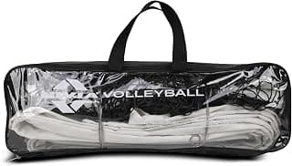 Nivia Volleyball Net, Volleyball Net for Indoor and Outdoor Sports, Professional Sports Equipment, Heavy 24×3 Ply Woven Nylon (White)
