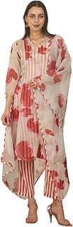 W for Woman Printed Layered Organza Kurta, Pants and Dupatta Set