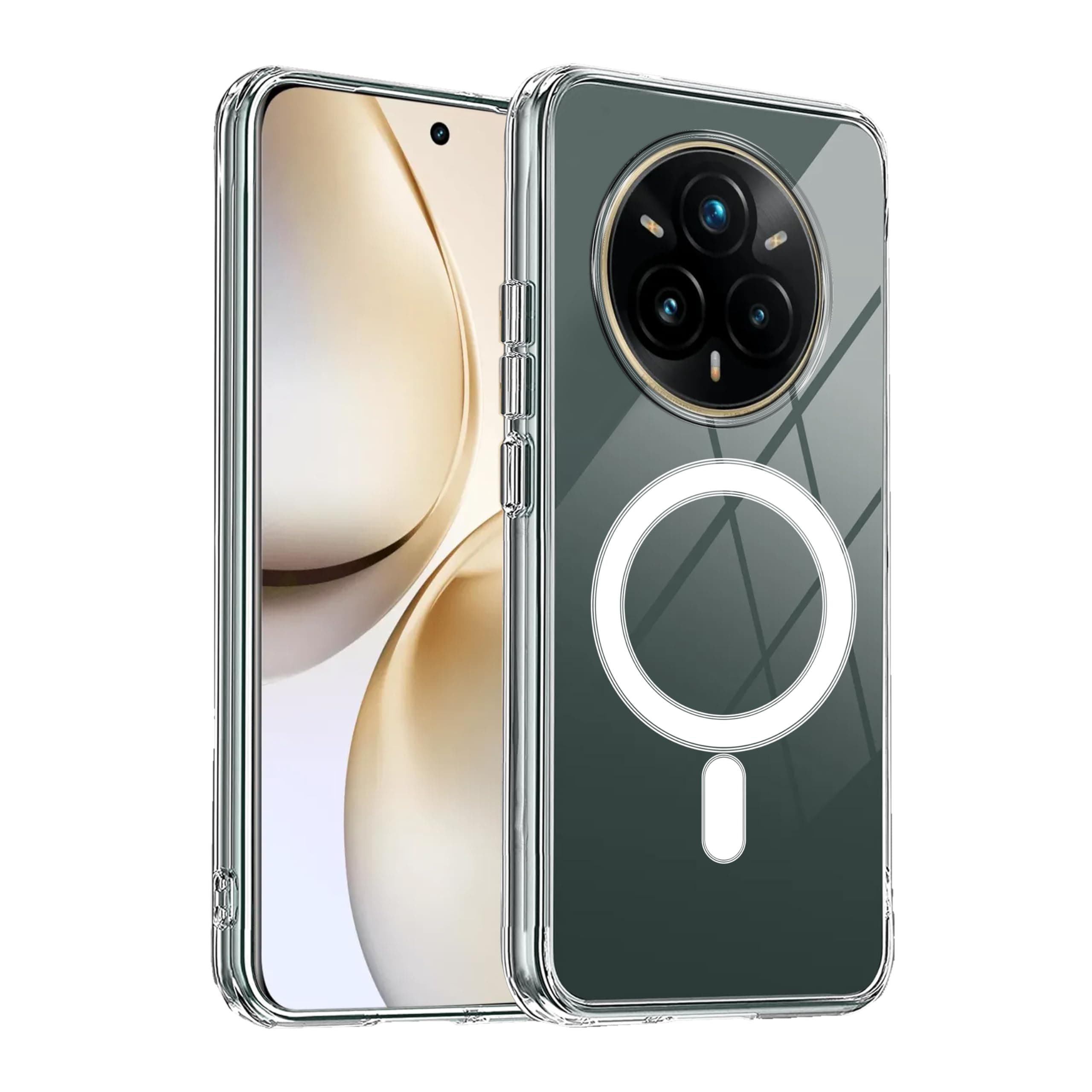 amazon basics Back Case Cover for Realme 14 Pro Plus 5G | Scratch-Resistant Back Case Cover | Clear