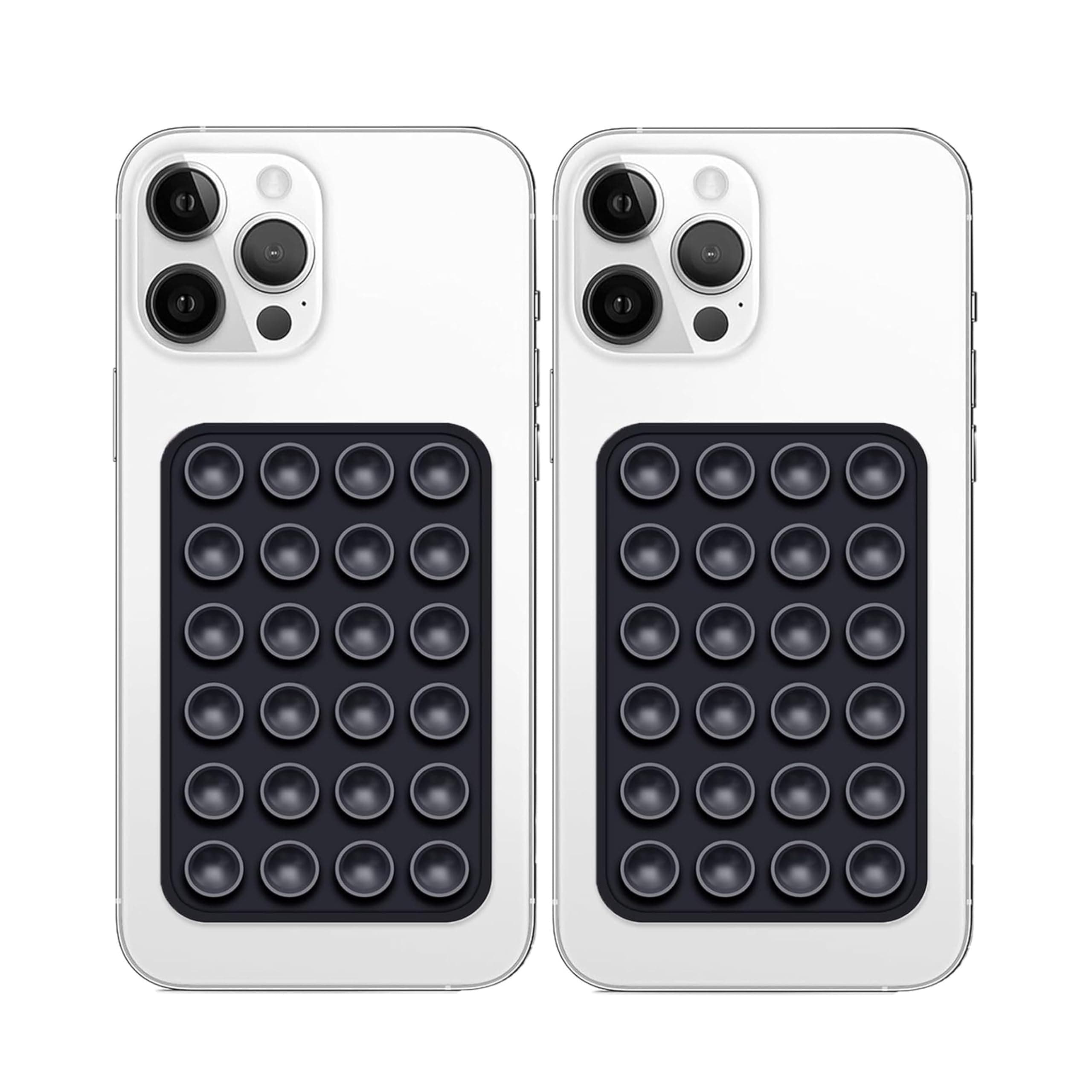 Like Star® Double Sided Strong Suction Phone Case Mount Adhesive for Phone Cover | Multi-Purpose Hands-Free Suction Phone Accessory | Strong Grip Holder for Mirror & Shower (Pack of 2)