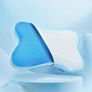 The Sleep Company Smart Ortho Relief Pillow | Patented SmartGRID® Technology | Contour Pillow | SnowTec™ Cooling Fabric | Neck & Shoulder Support | Ideal for Side Sleepers