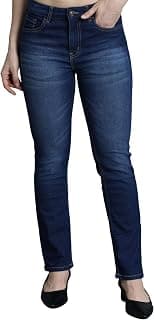 INKD Women's Slim Fit Jeans - Mid-Rise | Cotton Blend | Stretchable | Classic 5 Pocket Styling | Jeans for Women | Women Jeans (Available in Plus Sizes)
