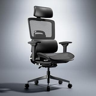 Green Soul Icon Pro | Korean Mesh | Office Chair for Work | ErgoLift Back Technology for Targeted Lumbar Care | Convenient IntelliAdapt Recline Mechanism | 5 Years Warranty | Installation | Black