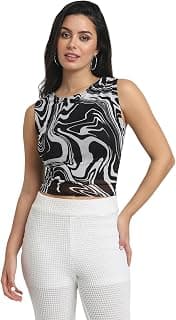 FOREVER 21 Women Abstract Fitted Blouson