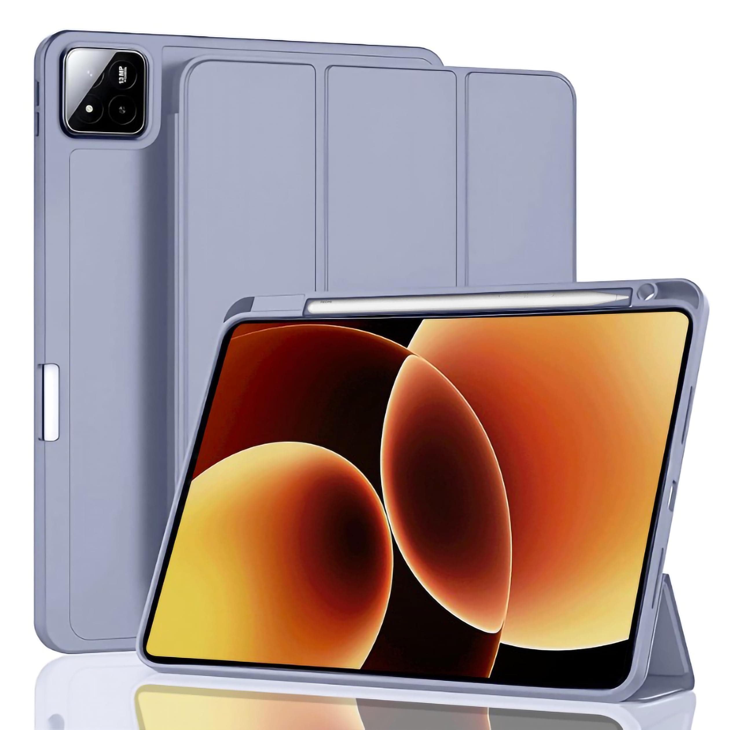 ProElite Cover for Xiaomi Mi Pad 8/Pad 8 Pro 11.2 inch Cover, Soft Flexible Flip Case Cover with Pen Holder for Xiaomi Mi Pad 8/Pad 8 Pro 11.2 inch, Support Auto Sleep Wake, [Recoil Series] - Lavender
