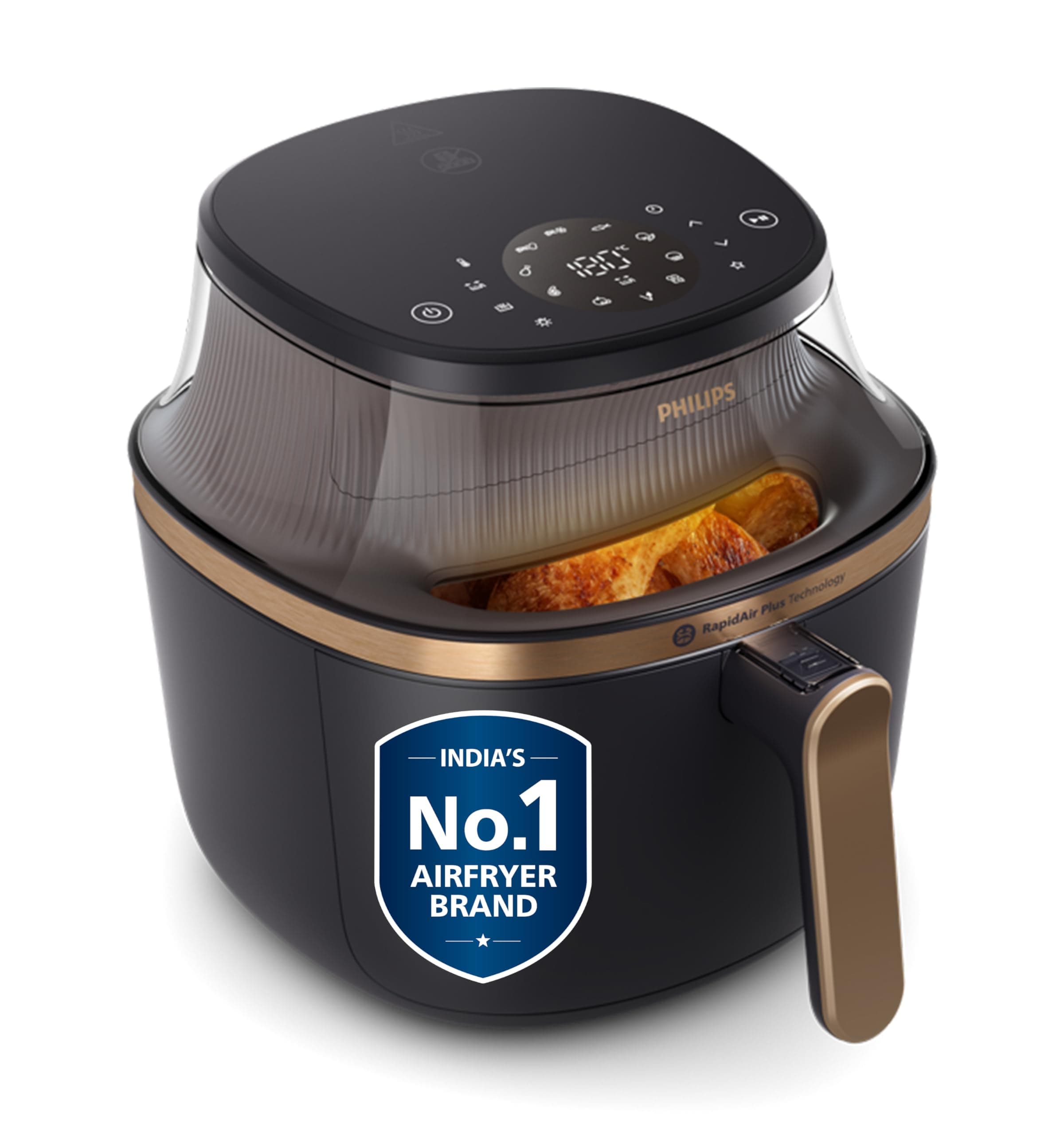 Philips Air Fryer Oven 7.2L with See Through Window, 16-in-1 Functions: Airfry, Bake, Grill, Ferment for Curd & Dehydrate for Fruits, Airfryer with Touch Control & Rapid Air Plus for 360˚ Even Cooking