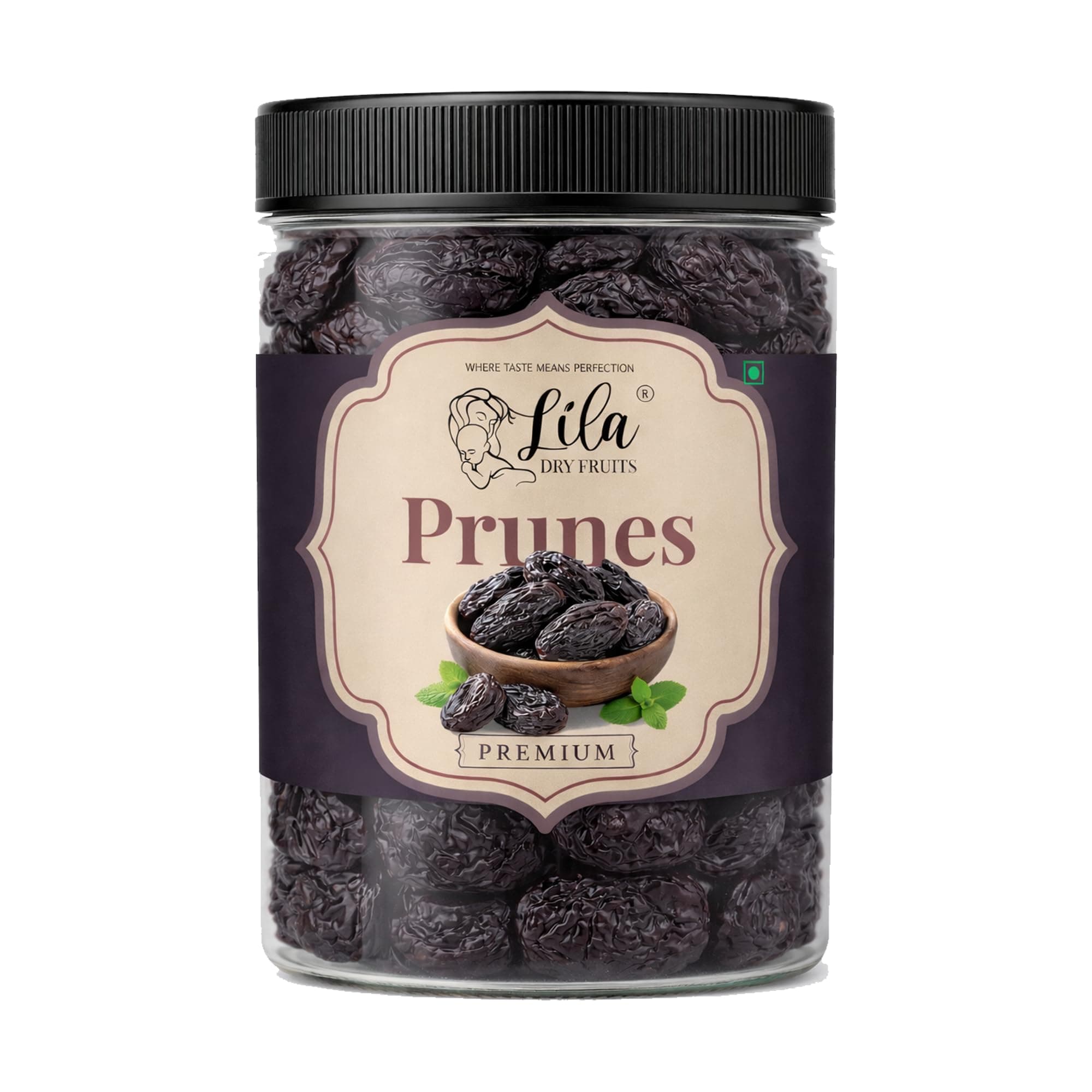 LILA DRY FRUITS Premium Prunes 400 gms Dried Plums | Naturally Sweet Pruune Soft & Juicy Dried Fruit Snack | High Fibre Healthy Snack for Daily Nutrition, Baking & Smoothies Perfect for Gifting