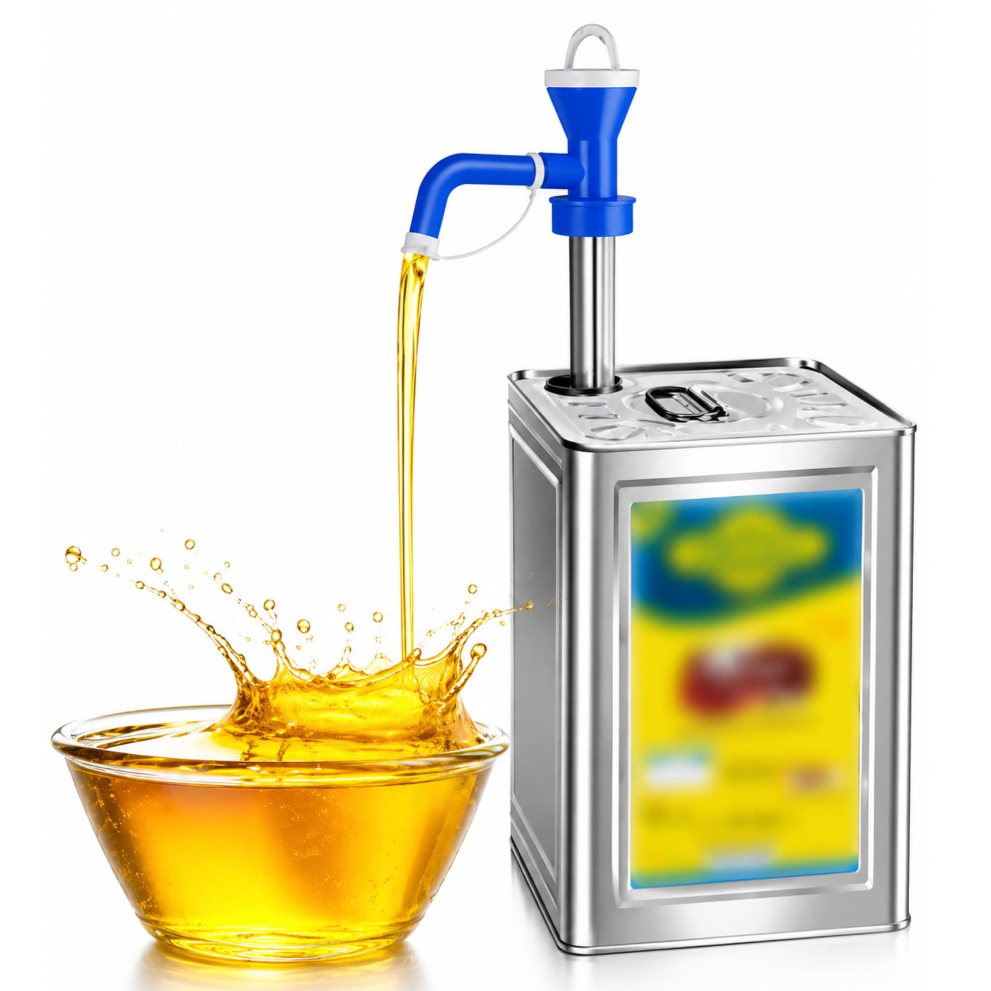 NIVAA Heavy Duty Oil Pump Dispenser for 15L Oil Can | Cooking Oil Transfer Pump for Kitchen, Hotel & Commercial Use