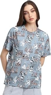 FOREVER 21 Women Printed Regular Fit T-Shirt