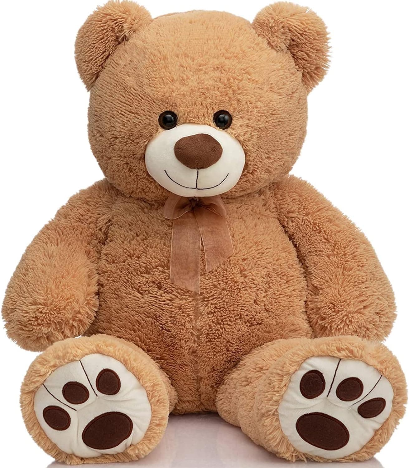 HUG 'n' FEEL SOFT TOYS – 3 Feet Giant Brown Teddy Bear Plush Toy | Big Stuffed Animal | Ultra Soft, Huggable & Cuddly Gift for Kids, Girls, Boys | Perfect for Birthday, Valentine’s Day