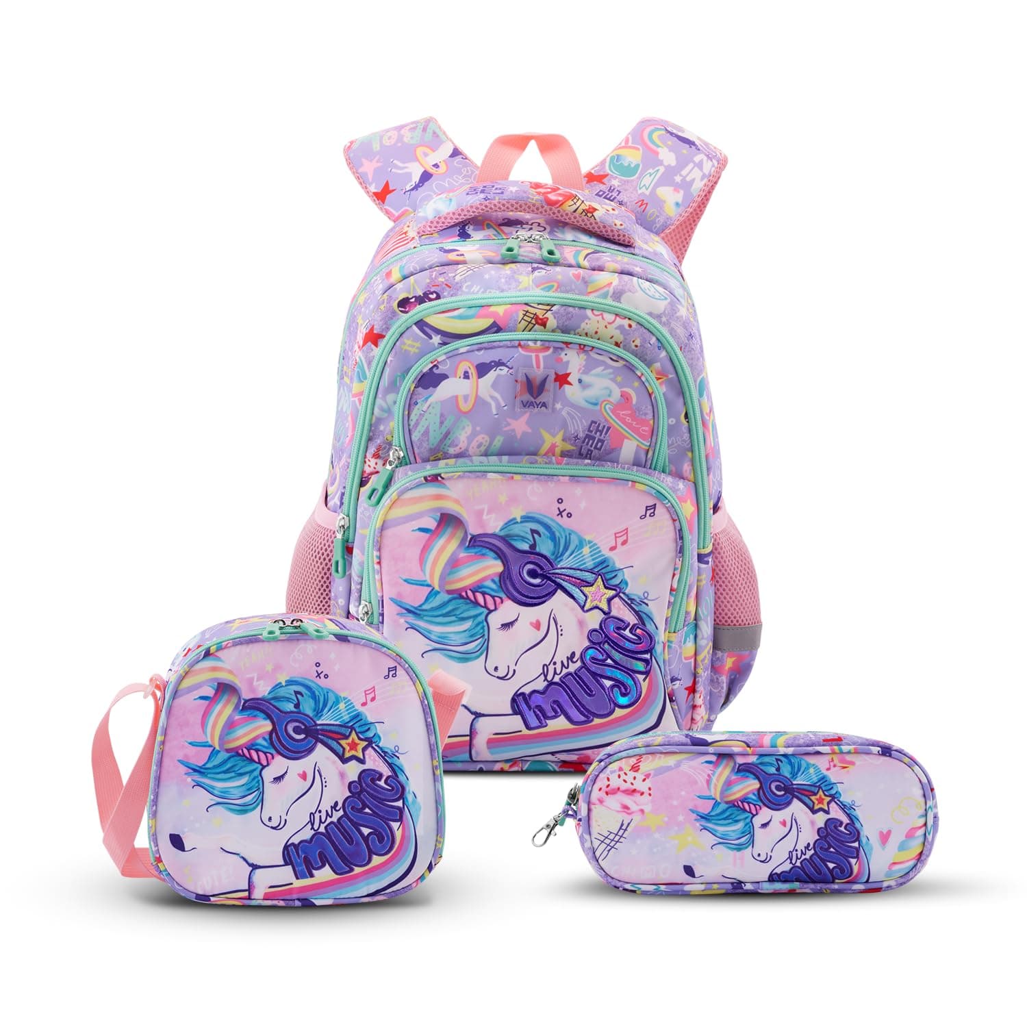 VAYA School Bags for Boys/Girls, Large Capacity Waterproof Backpack, Stylish and Spacious, Lightweight Comfortable Casual Bag for Everyday Use