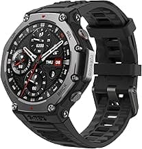Amazfit T-Rex 3 (Smartchoice) Outdoor Rugged Military 48mm smart Watch Built in GPS, 27 Days Battery Life, Offline Maps, 2000 Nits Brightness, 10 ATM, AI Coach, for iOS & Android (Onyx)