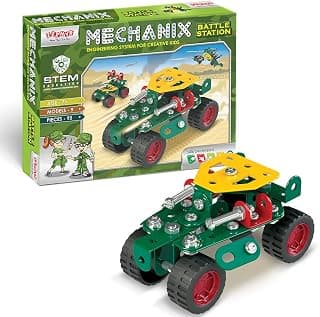 Mechanix Battle Station STEAM/STEM Educational Toy, Building and Construction Set, War-Themed Building Blocks for Boys and Girls Age 7+