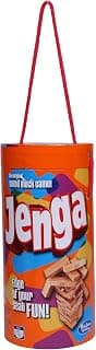 Hasbro Gaming Jenga, Jenga Tube Pack, Original Hardwood Blocks Stacking Tower Game, Gift Toy for Kids Ages 6+, Birthday Gift for Kids