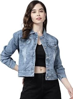 Aarika Women's Denim Regular A-Line Coat