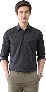 Arrow New York Men's Floral Printed Manhattan Slim Fit Shirt