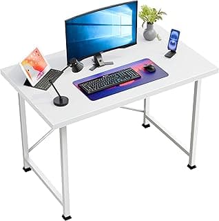 CATIVE Engineered Hard Wood Study Table Computer Desk Laptop Study Table for Office Home Workstation Writing Modern -Size-90L*60W*75H CM (2 Year Warranty) (Black & White)