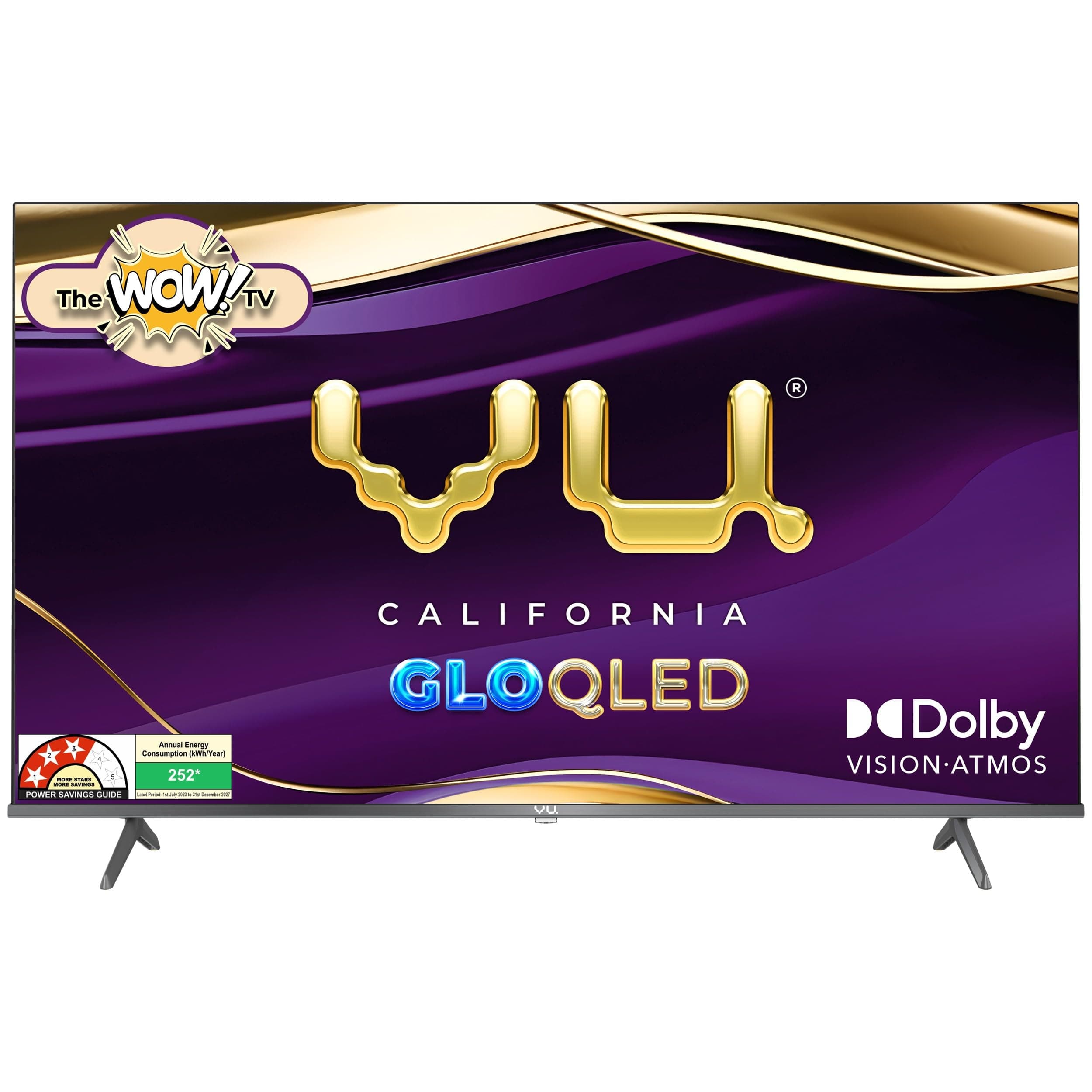 Vu 164cm (65 inches) GloQLED Series 4K QLED Smart Google TV 65GLOQLED25