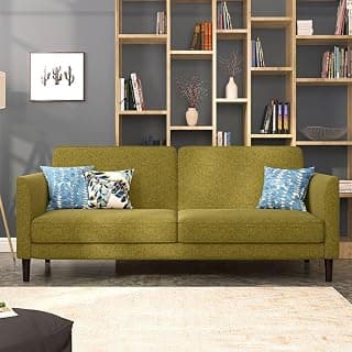 Urban Ladder Felicity 3 Seater Click Clack Sofa Cum Bed in Olive Green Colour