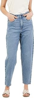 INKD Women's Stretchable Barrel Fit Jeans - High-Rise | Lightweight | Classic 5 Pocket Styling | Jeans for Women (Available in Plus Sizes)