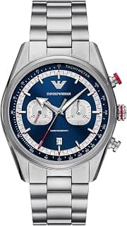Emporio Armani Silver Quartz Stainless Steel Watch AR11676