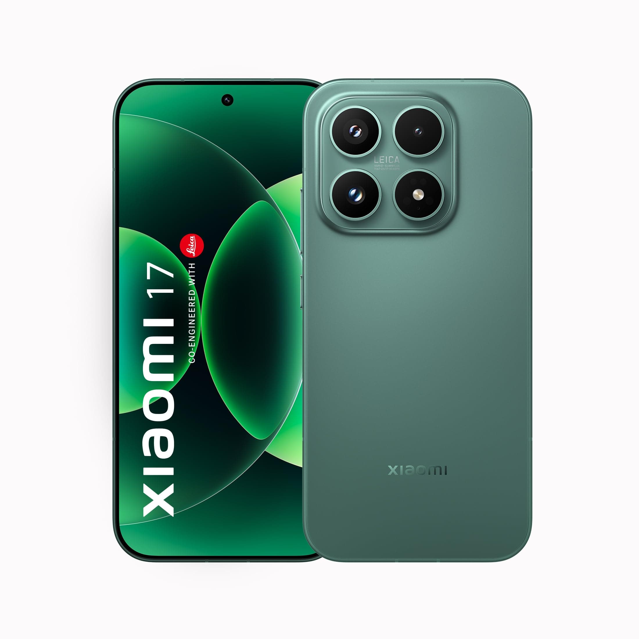 XIAOMI 17 (12GB/512GB)|50MP Leica Triple Camera|Snapdragon 8 Elite Gen 5|6.3" CrystalRes 1-120Hz AMOLED|6330mAh Battery|100W HyperCharge HyperOS 3|3500nits Display (Green)