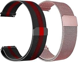 AMiRiTE ASS165 22MM Milanese Magnetic Watch Straps Compatible with Noise Colorfit Pulse 2 Max / Huawei GT2(46mm) / Honor Magic Watch 2(46mm) / Noise Pulse Go Buzz / Boat Flash / Xtend / Xtend Pro / Noise Colorfit Ultra Fireboltt Rage / Fireboltt Phoenix / Noise Colorfit Pulse Grand / Noise Colorfit Pulse 2 Max Smart Watch & All 22mm lug Watches