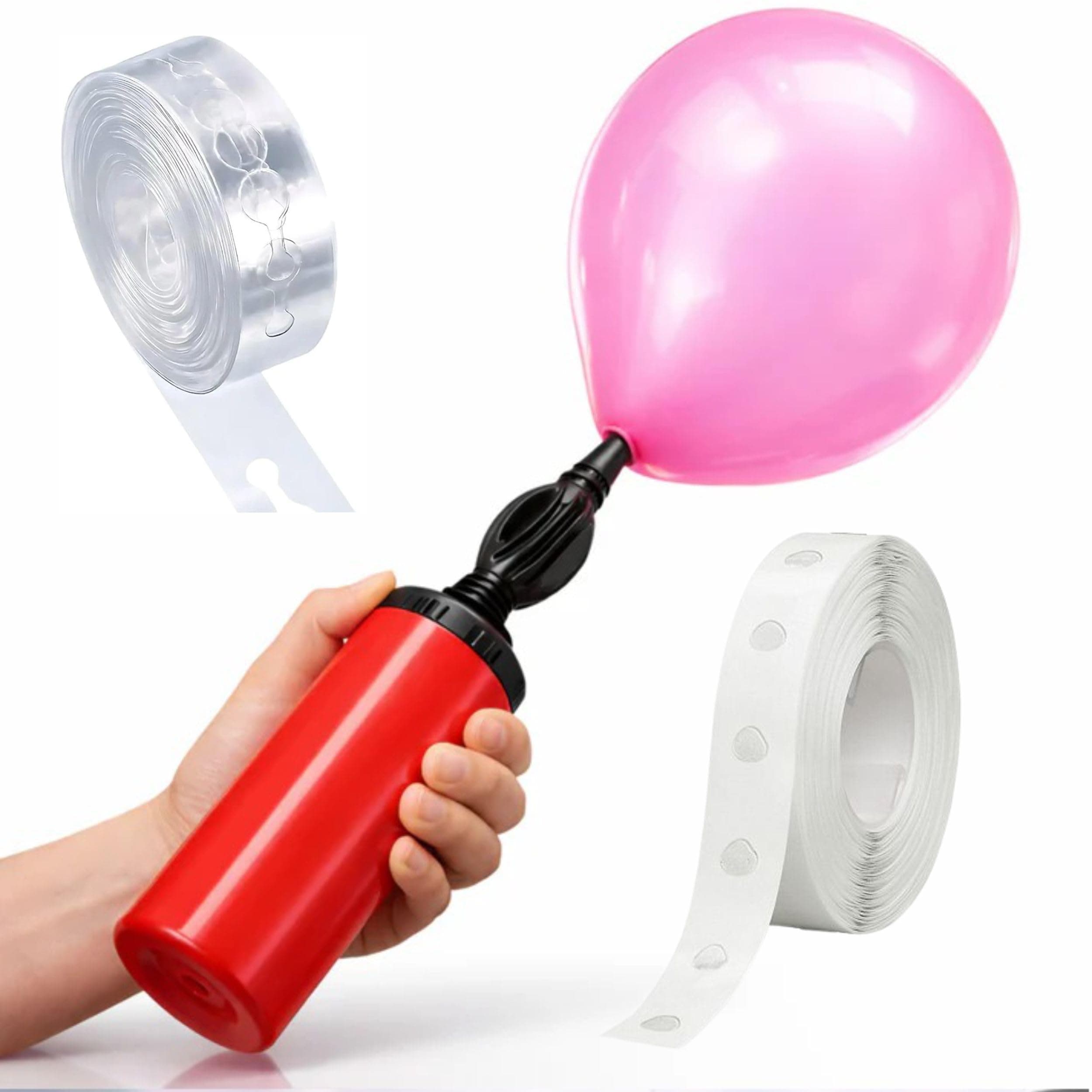 Partycat Balloon Decoration Kit Manual Air Pump with Balloon Arch Strip and Glue Dots Perfect for Foil Balloons, Latex Balloons & Inflatable Toys