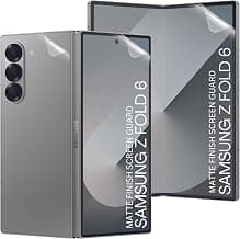 Casodon 3-in-1 Matte Finish Screen Guard for Samsung Galaxy Z Fold 6, Self Healing Unbreakable HD Hydrogel Film Flexible with Easy Installation Kit - Transparent