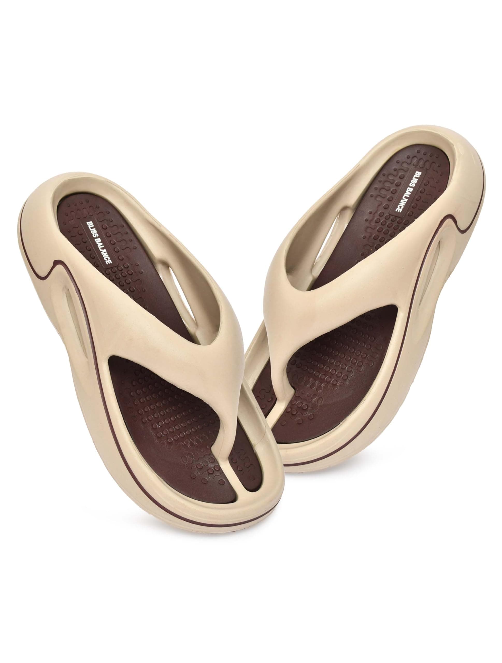 BLISS BALANCE Extra Soft Premium Slippers with Soft Acupressure Comfortable & Light Weight Stylish & Anti-Skid Classic Ultra Soft Casual Waterproof & Everyday Flip Flops BB147NEW